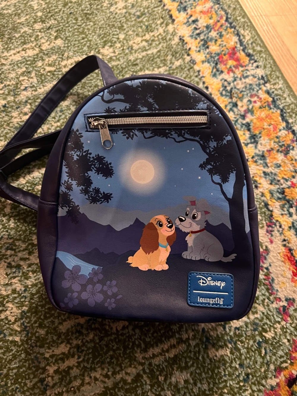 Disney Navy Blue Lady and Tramp Moonlit Mini Backpack